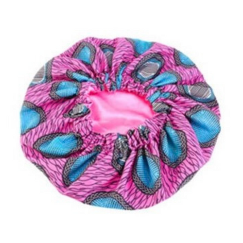 Mega Hair Pink Satin Bonnet (It's Reversible)